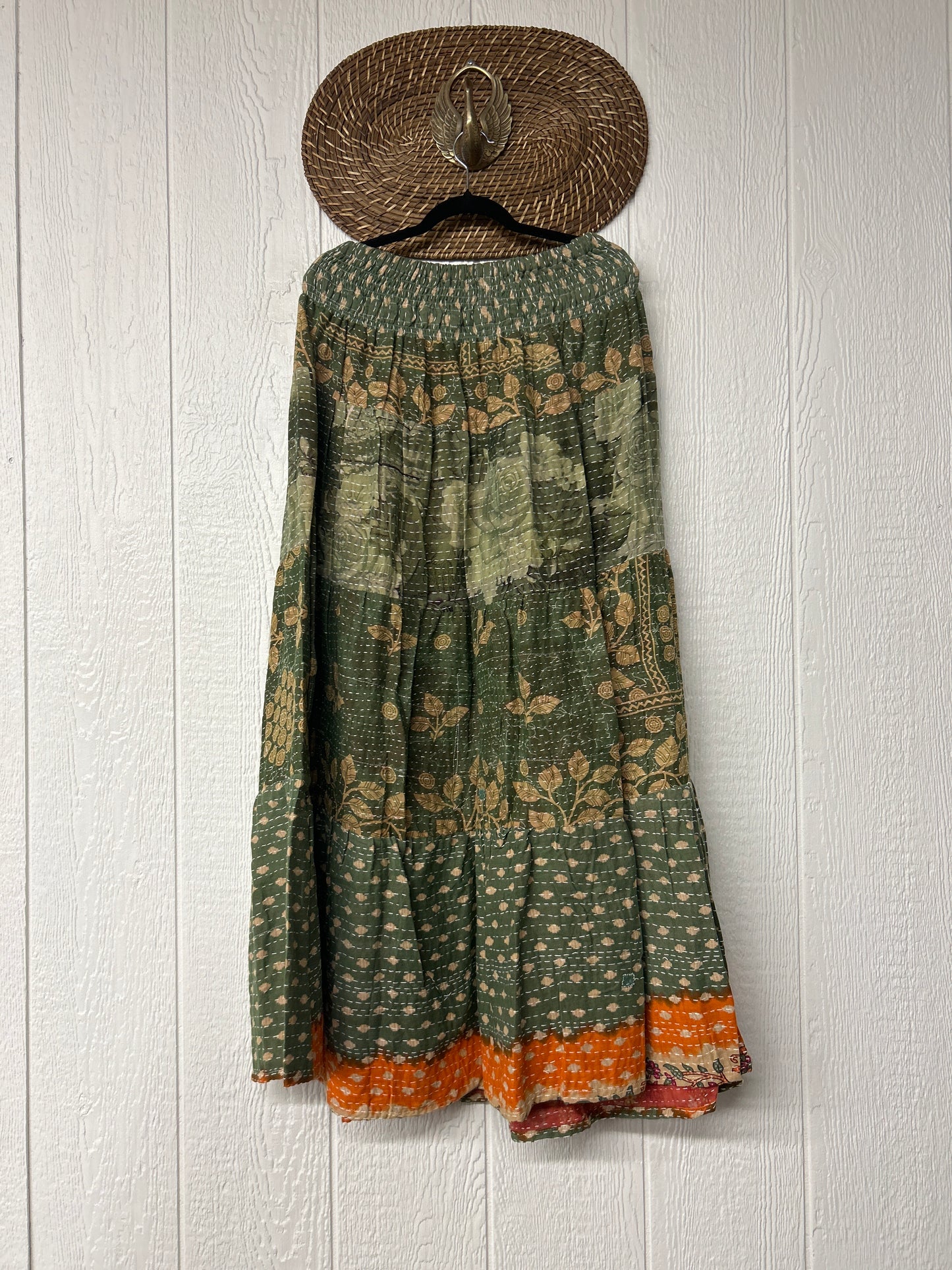 Pareo Kantha Lotus Maxi Skirt 0826 219