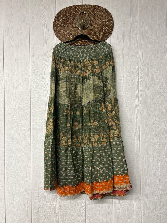 Pareo Kantha Lotus Maxi Skirt 0826 219