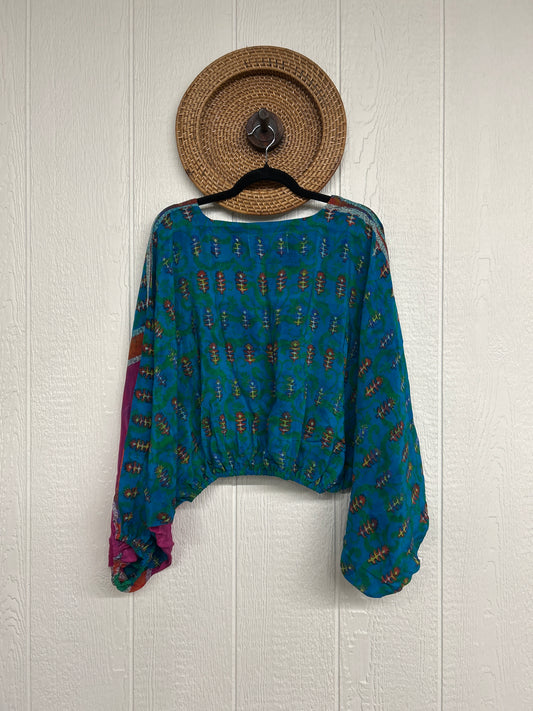 Crepe Sari Luna Crop Top 0126 028