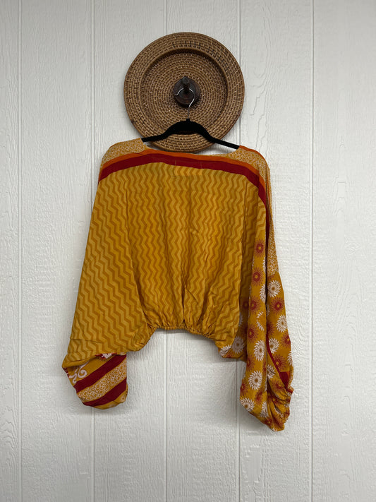 Crepe Sari Luna Crop Top 0126 029