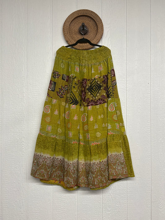 RETAIL Pareo Kantha Lotus Maxi Skirt 0826 038