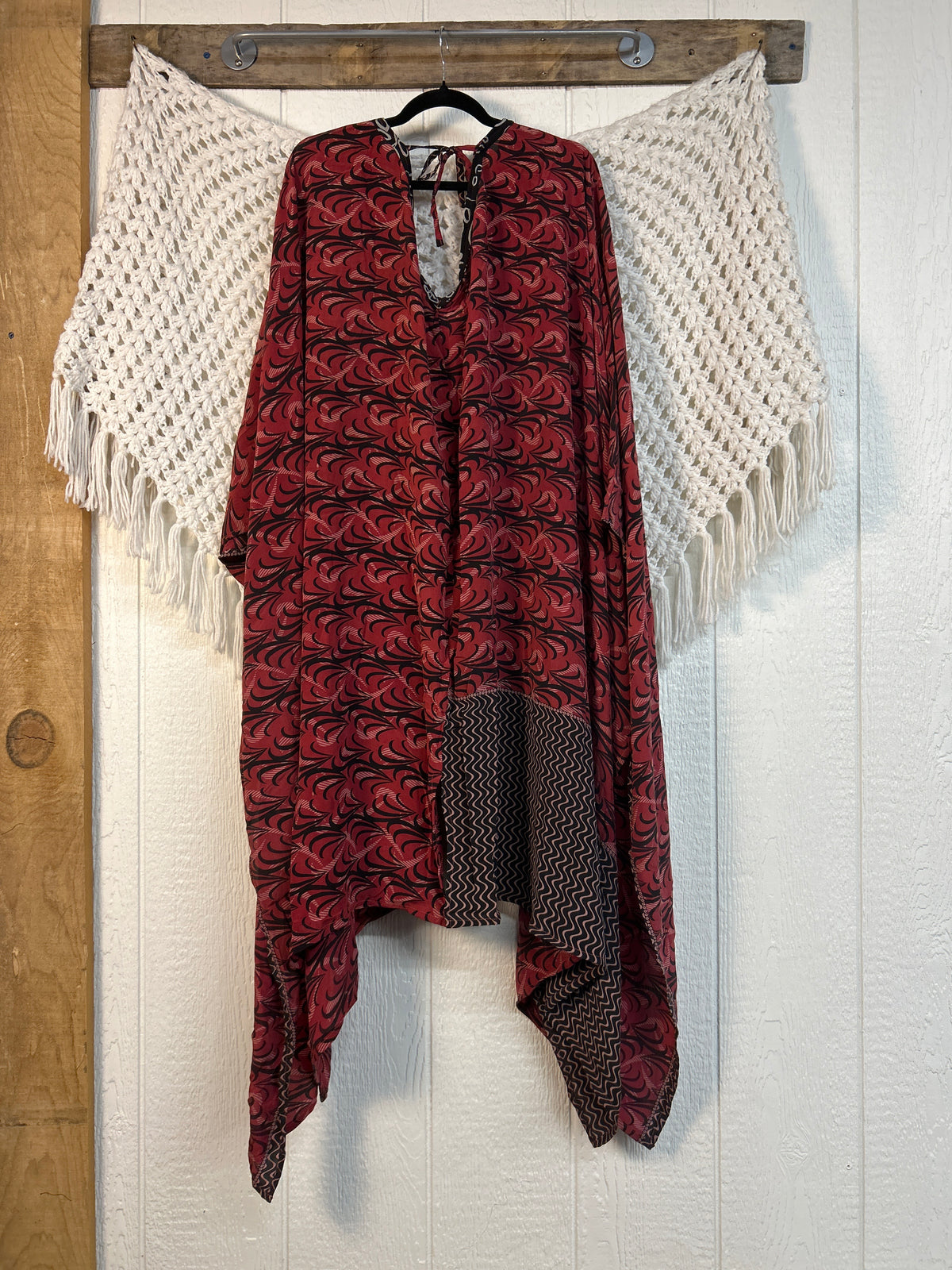Crepe Sari Orchid Kimono 0626 155