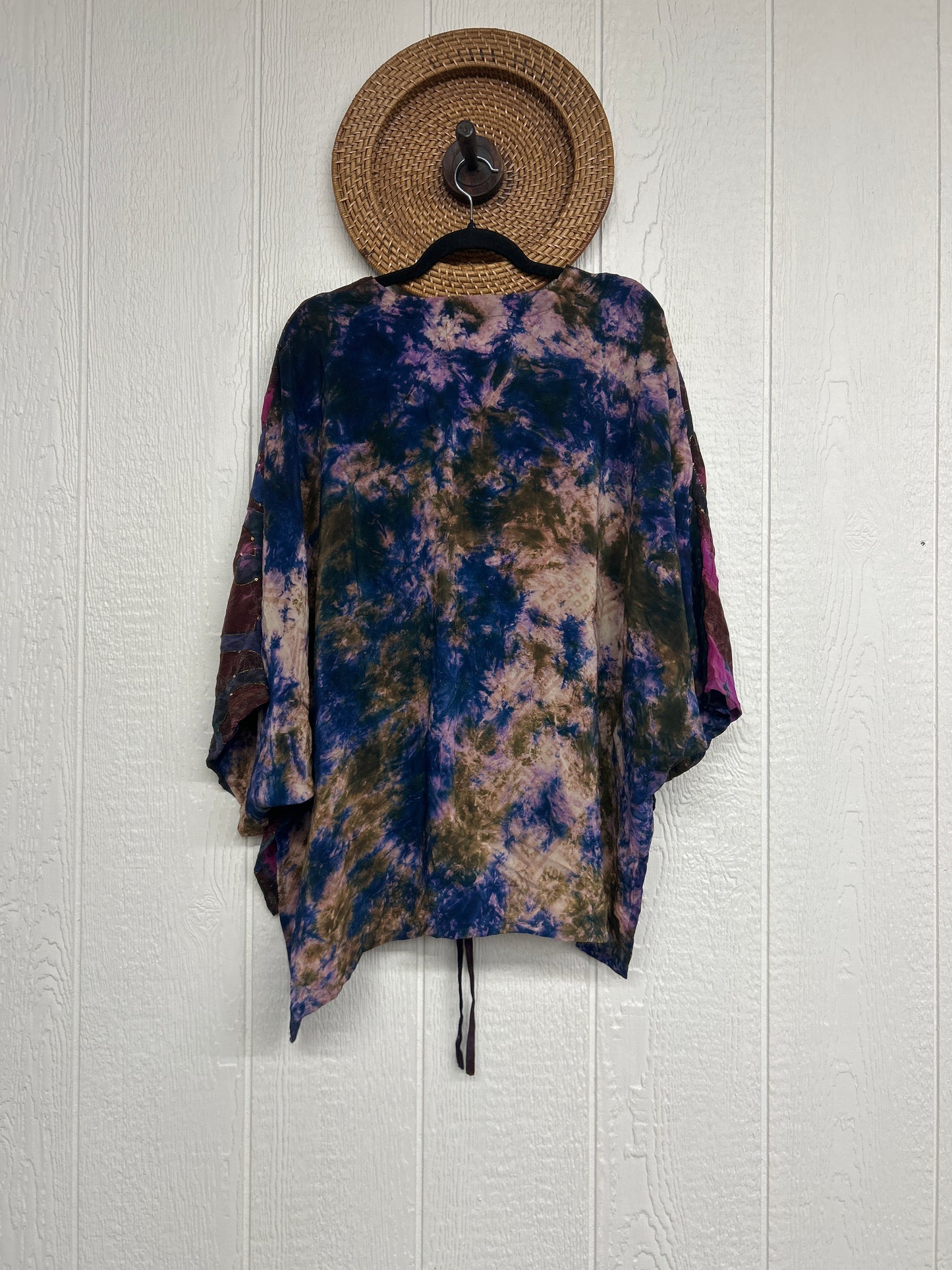 Crepe Sari Hi Lo Butterfly Top 0726 042