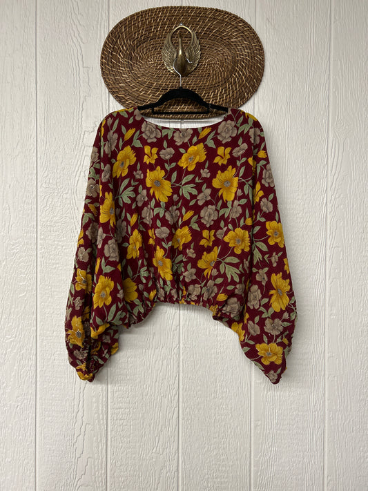 Crepe Sari Luna Crop Top 0126 169