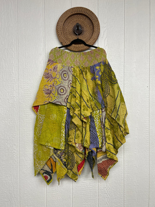 Pareo Kantha Pixie Skirt 0426 107