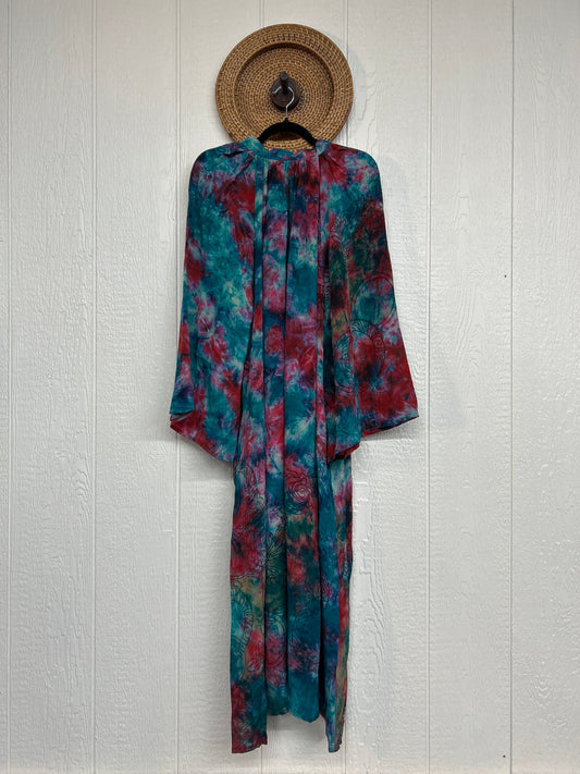 Crepe Sari Woodstock Duster Dress 0226 251
