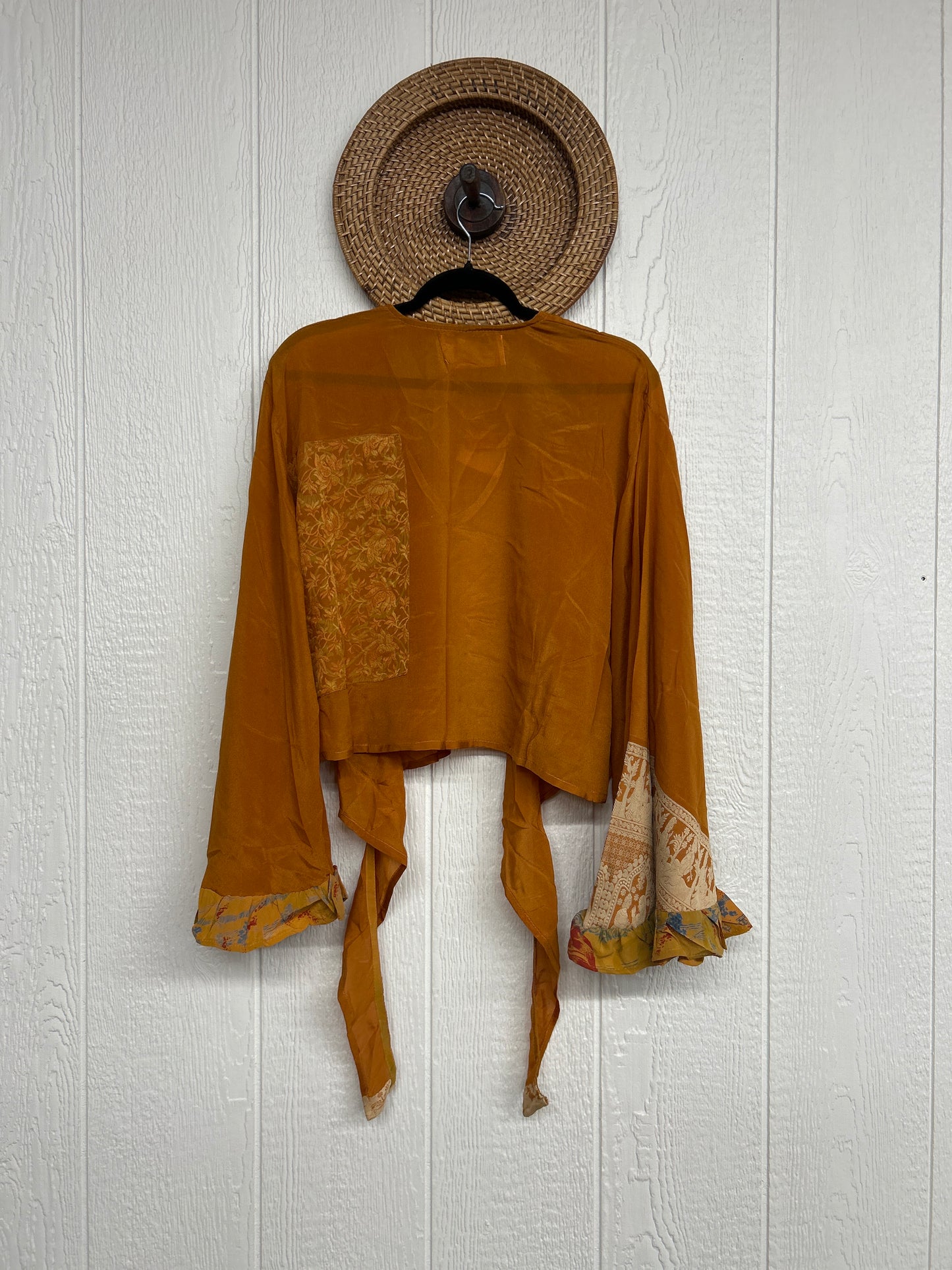 Crepe Sari Zeppelin Crop Shrug 0426 132
