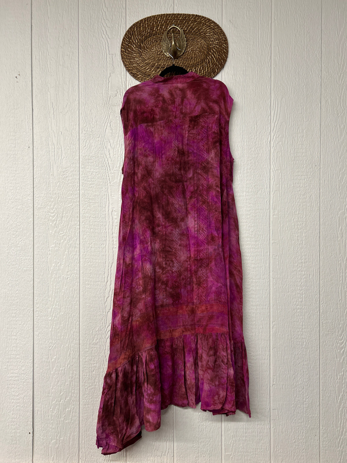 Crepe Sari Summer Dahlia Duster 0726 048