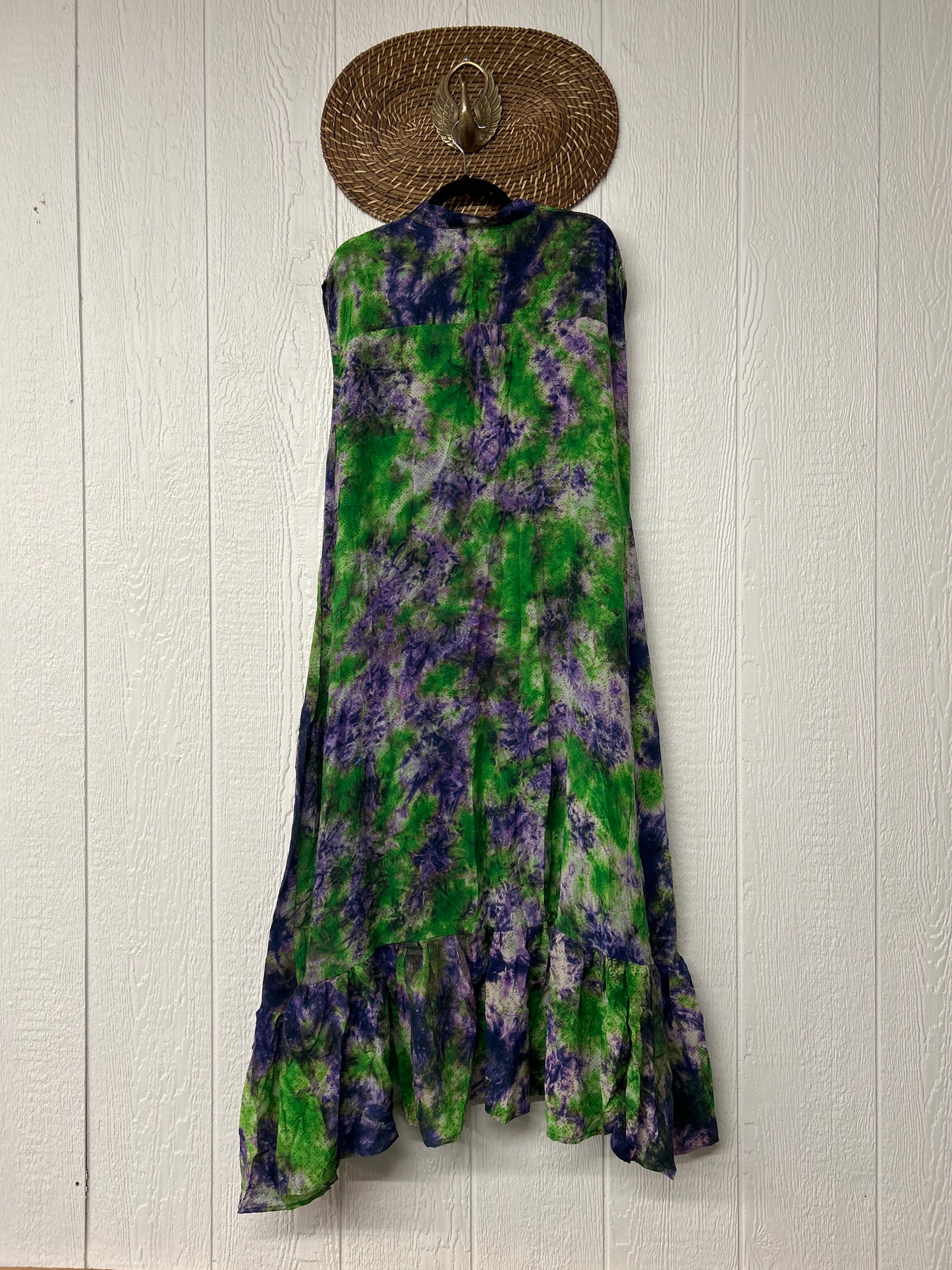 Crepe Sari Summer Dahlia Duster 0726 117