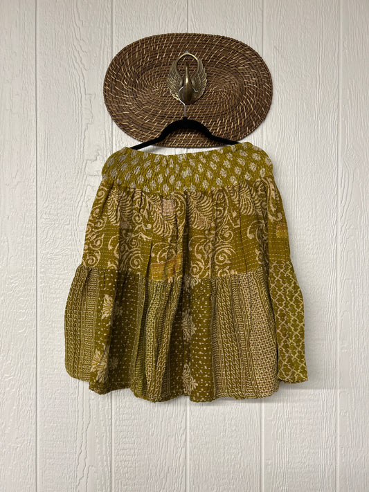 Pareo Kantha Meadow Skirt 0826 121