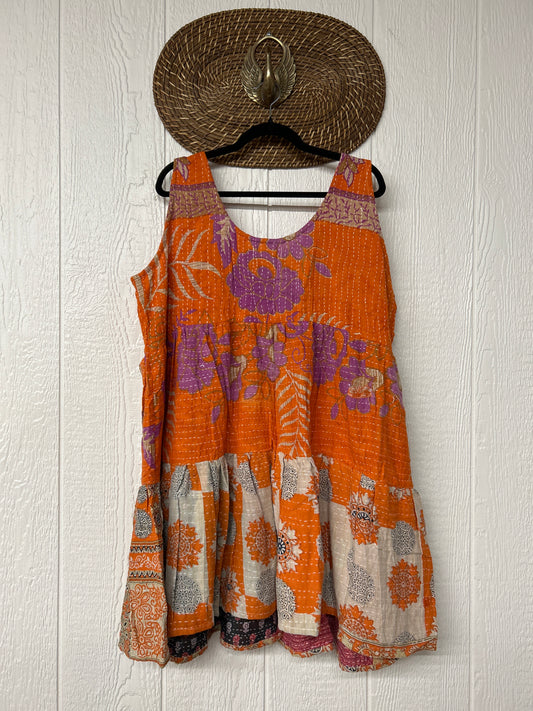 Kantha Meadow Mini Dress 0625 037