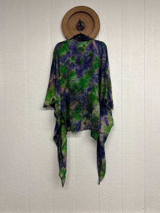 Crepe Sari Summer Nirvana Button Down 0626 273