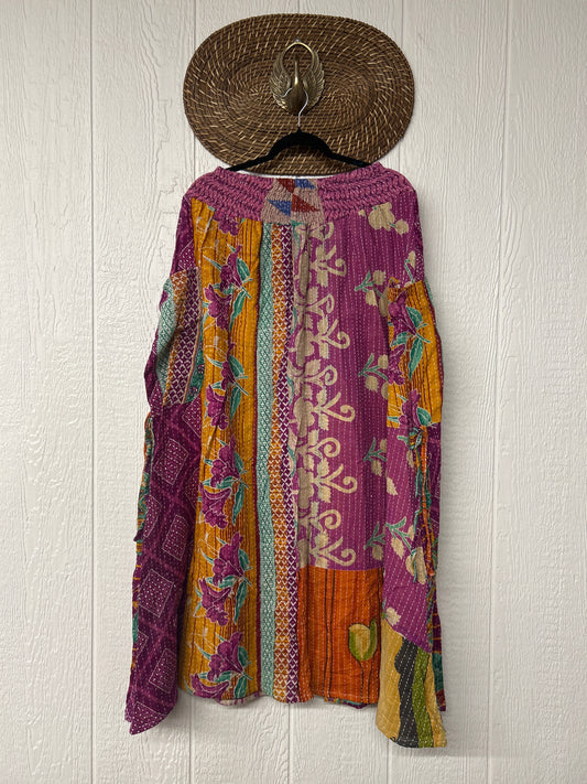 Pareo Kantha Butterfly Cargo Skirt 0426 038