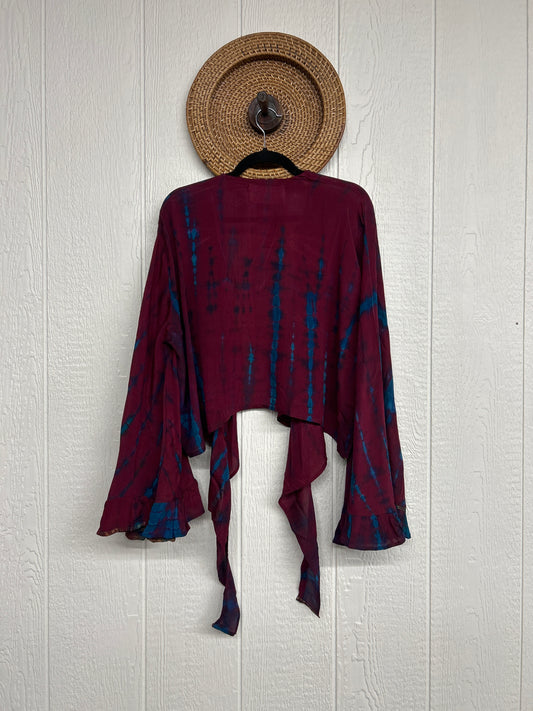 Crepe Sari Zeppelin Crop Shrug 0426 139
