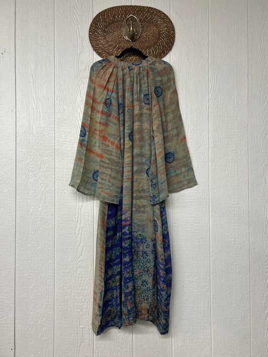 Crepe Sari Woodstock Duster Dress 0226 066