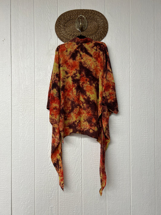 Crepe Sari Summer Nirvana Button Down 0626 036