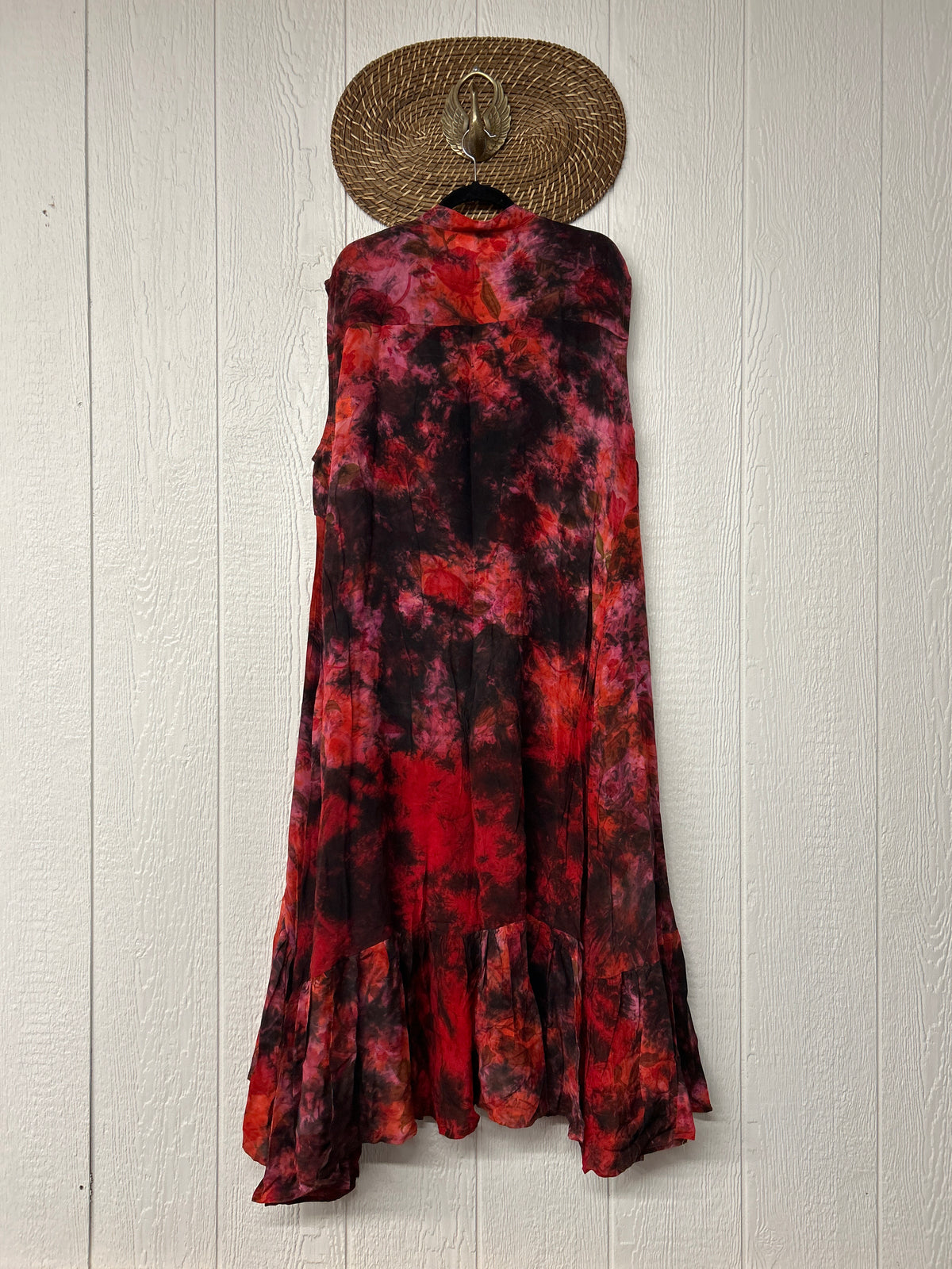 Crepe Sari Summer Dahlia Duster 0726 034