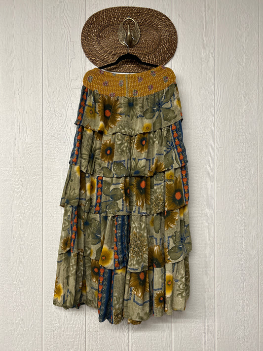 Rasgulla Sari Venus Ruffle Maxi 1125 004