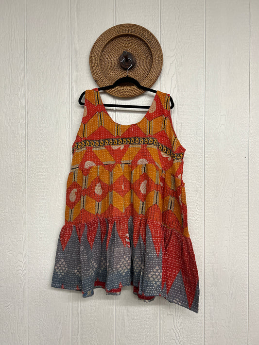 Kantha Meadow Mini Dress 0625 092