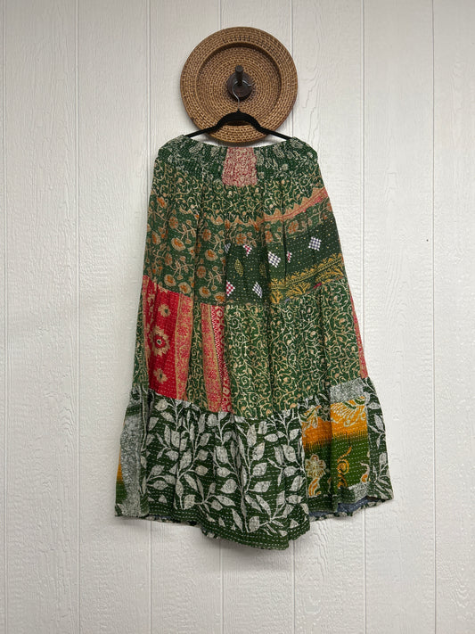 Pareo Kantha Lotus Maxi Skirt 0826 009