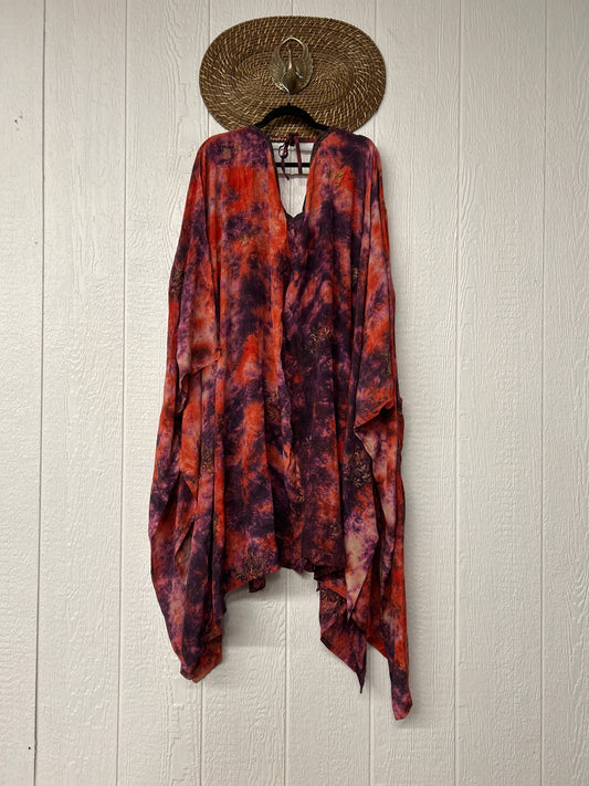 Crepe Sari Orchid Kimono 0626 043