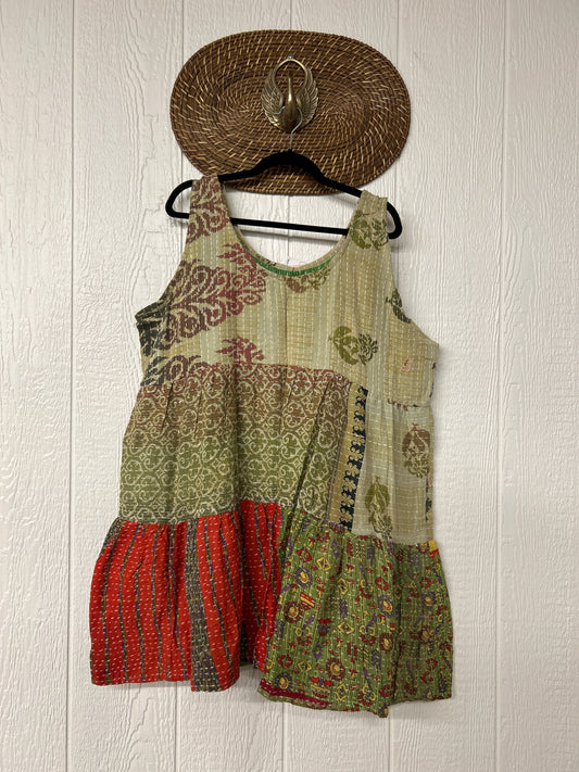 Kantha Meadow Mini Dress 0625 223