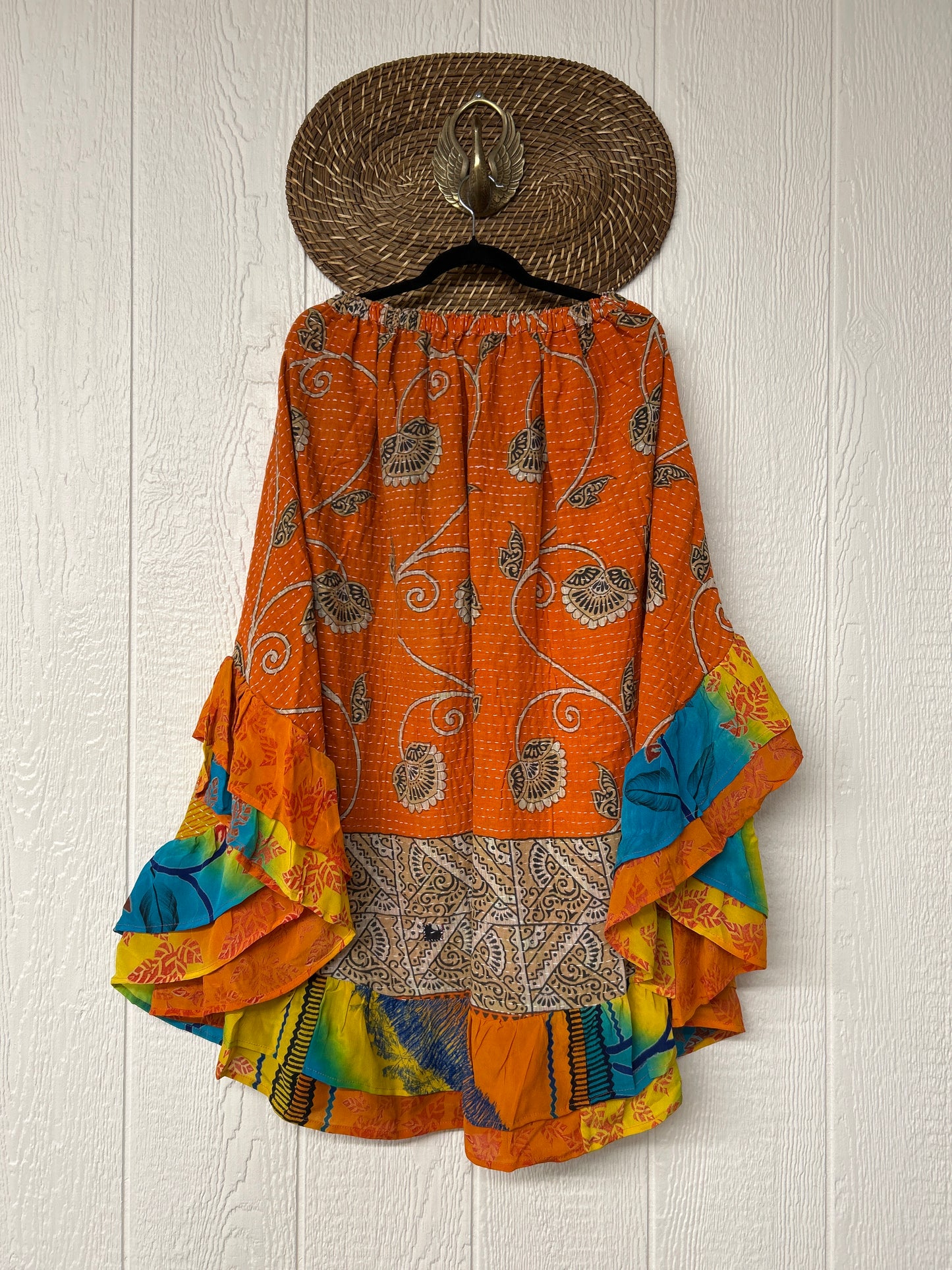 Pareo Kantha Wild Rose Skirt 0426 215