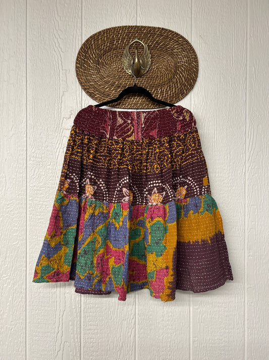 Pareo Kantha Meadow Skirt 0826 033