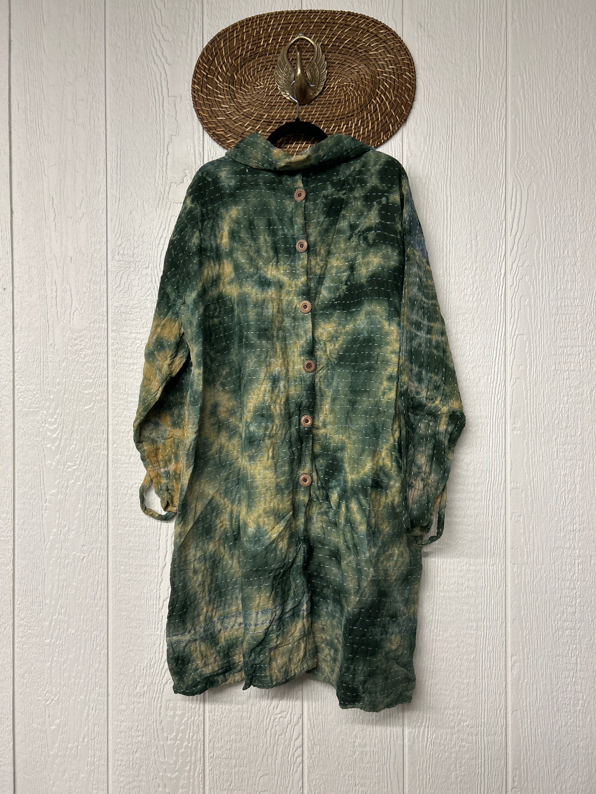 Aura Edit Koverlet Button Down Trench Coat 1026 009
