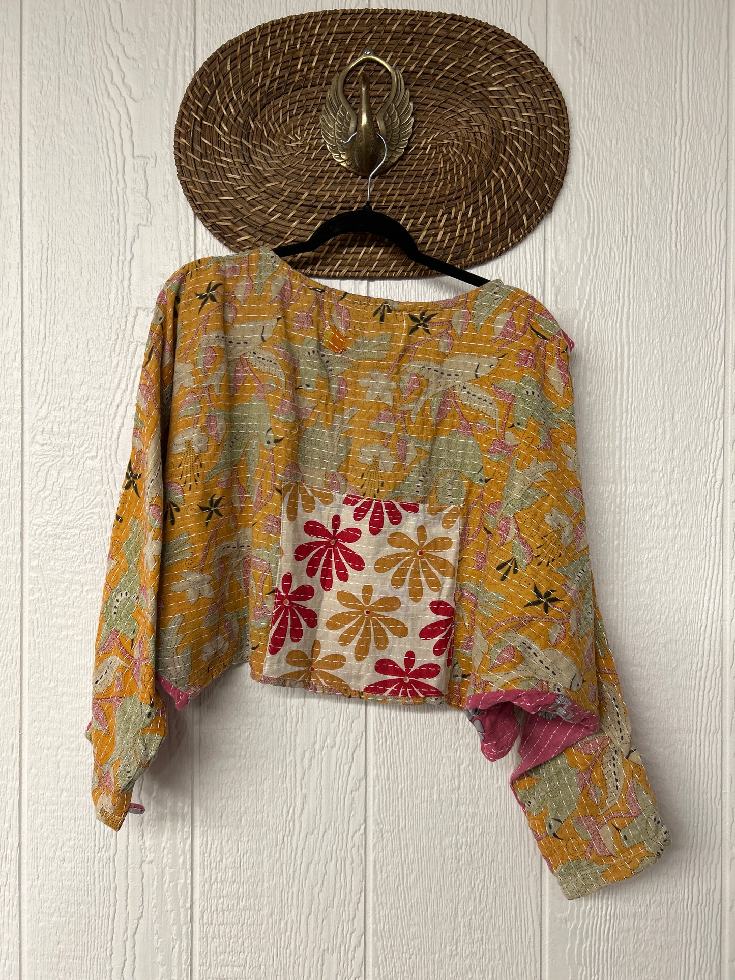 Pareo Kantha In Bloom Cropped Pullover 0326 179