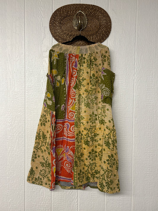 Pareo Kantha Butterfly Cargo Skirt 0426 009