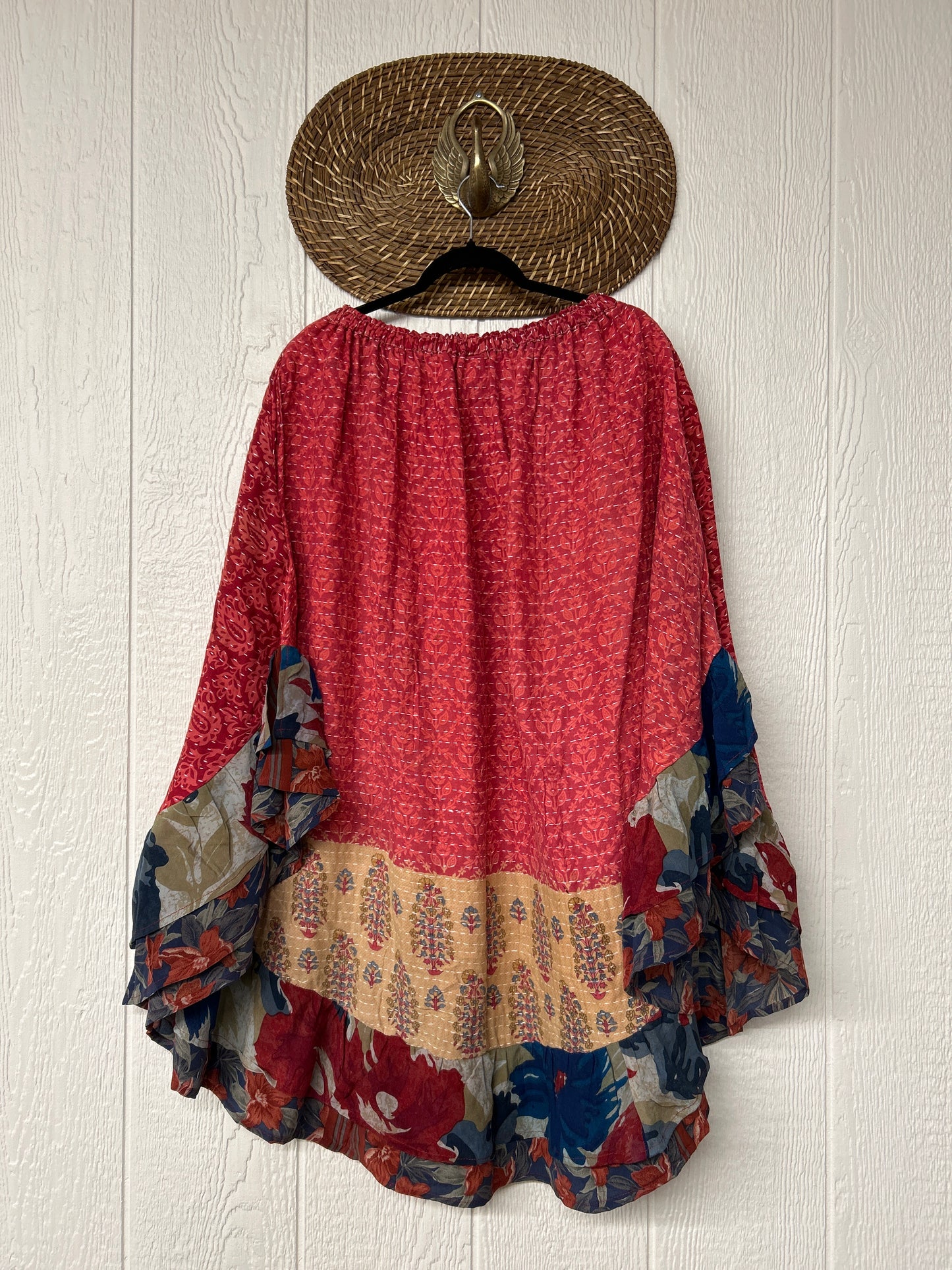 Pareo Kantha Wild Rose Skirt 0426 214