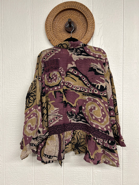 Crepe Sari Wild Rose Top 1225 040