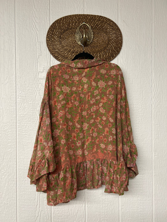 Crepe Sari Wild Rose Top 1225 179