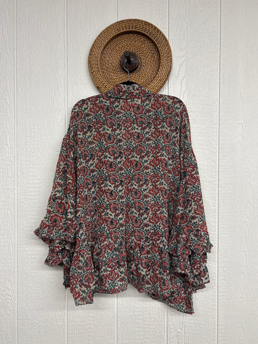 Crepe Sari Wild Rose Top 0426 048