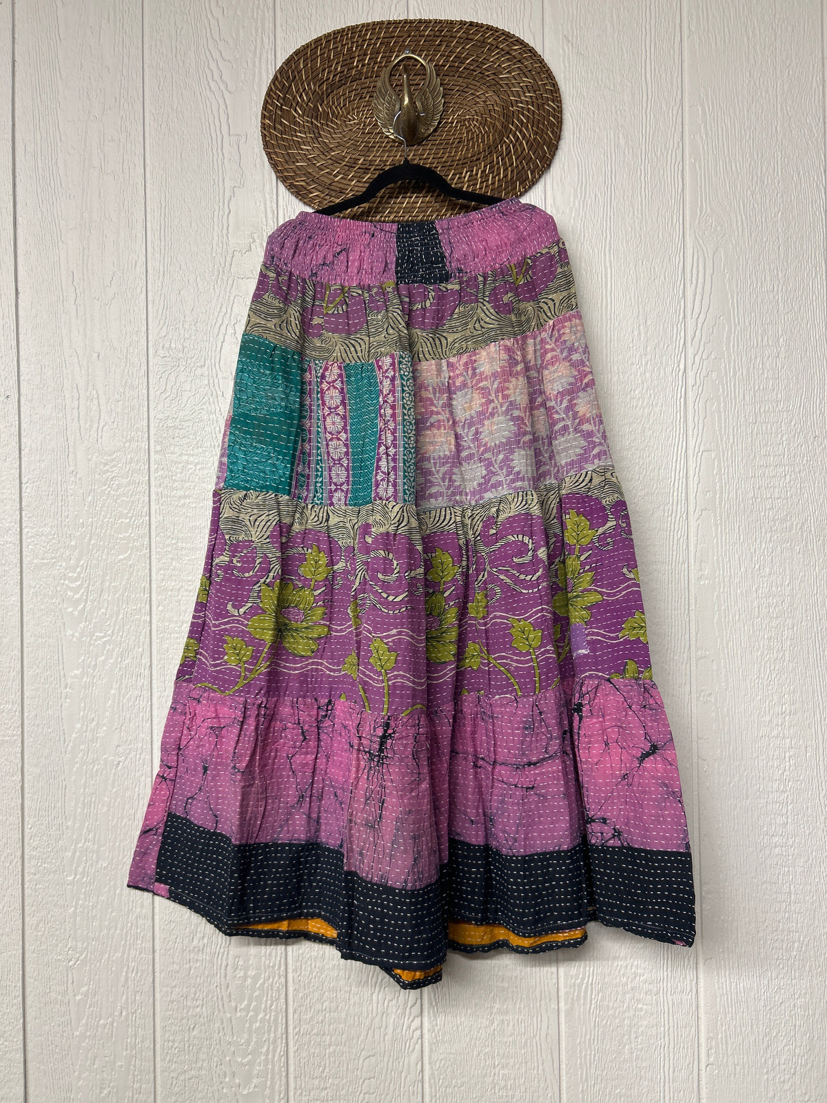 RETAIL Pareo Kantha Lotus Maxi Skirt 0826 155