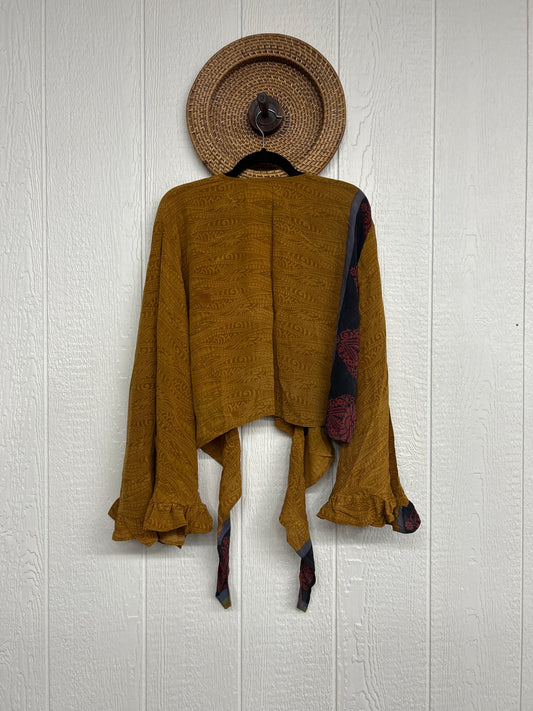 Crepe Sari Zeppelin Crop Shrug 0426 041