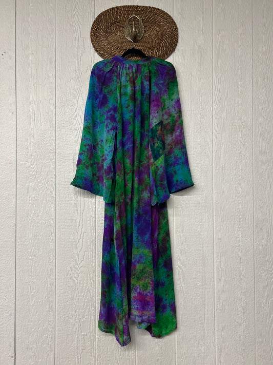 Crepe Sari Woodstock Duster Dress 0226 101