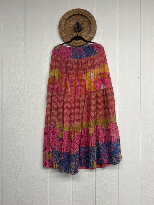 Pareo Kantha Lotus Maxi Skirt 0826 277