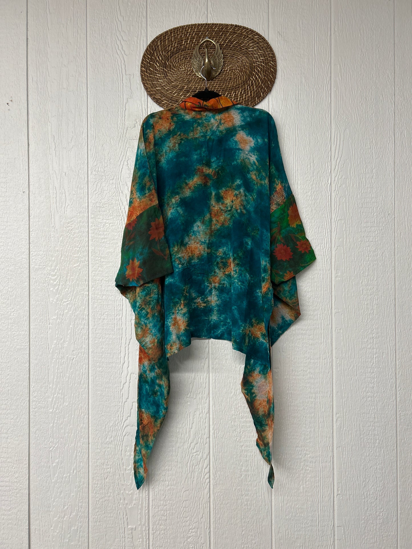 Crepe Sari Summer Nirvana Button Down 0626 013