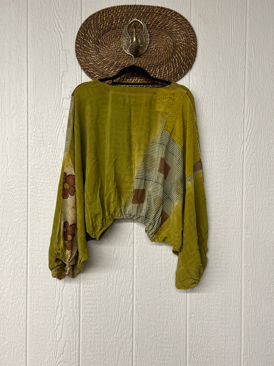 Crepe Sari Luna Crop Top 0126 208