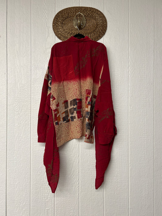 Crepe Sari Nirvana Button Down 1125 043