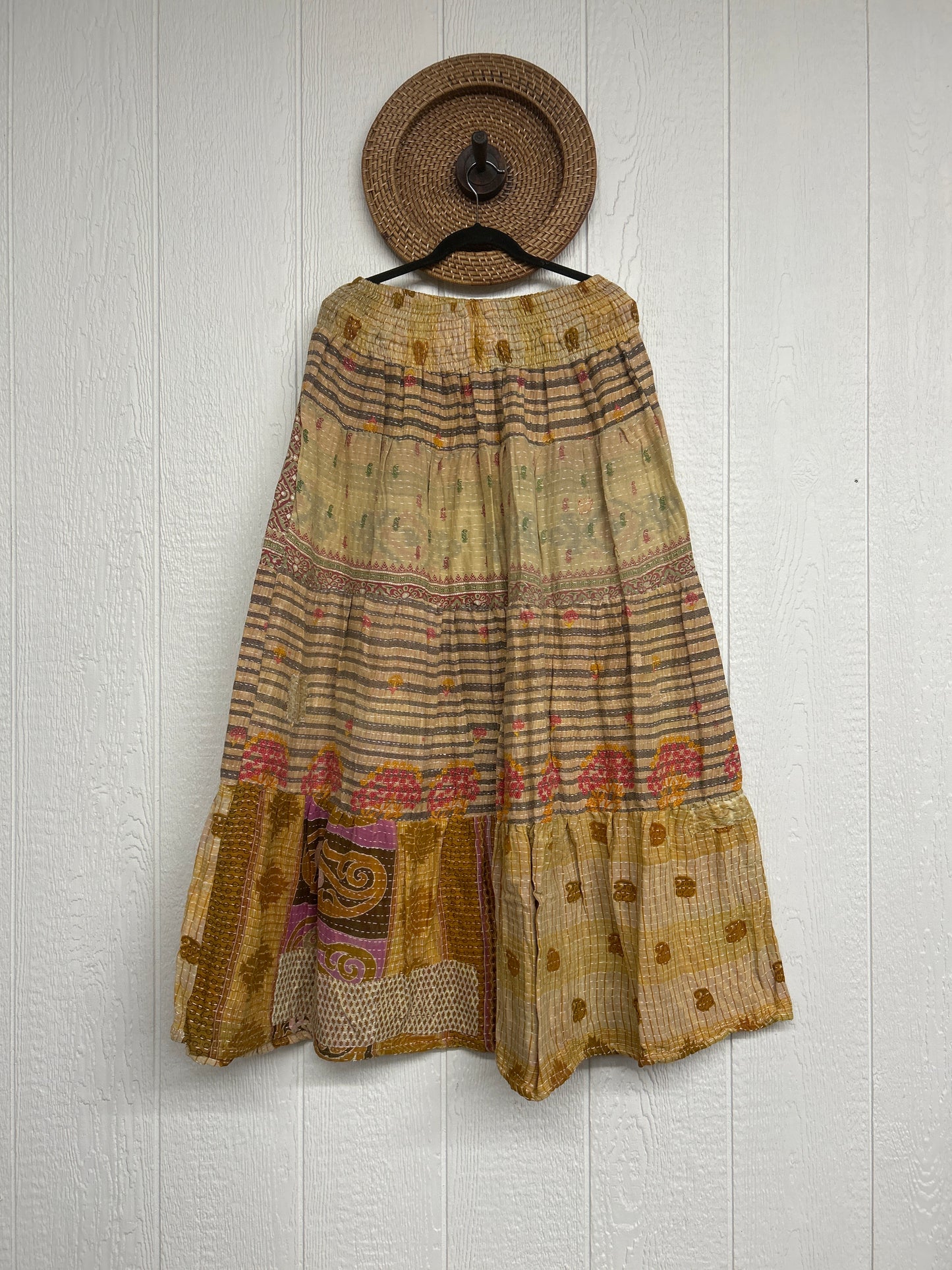 Pareo Kantha Lotus Maxi Skirt 0826 228