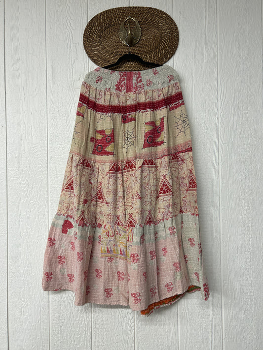 Pareo Kantha Lotus Maxi Skirt 0826 225