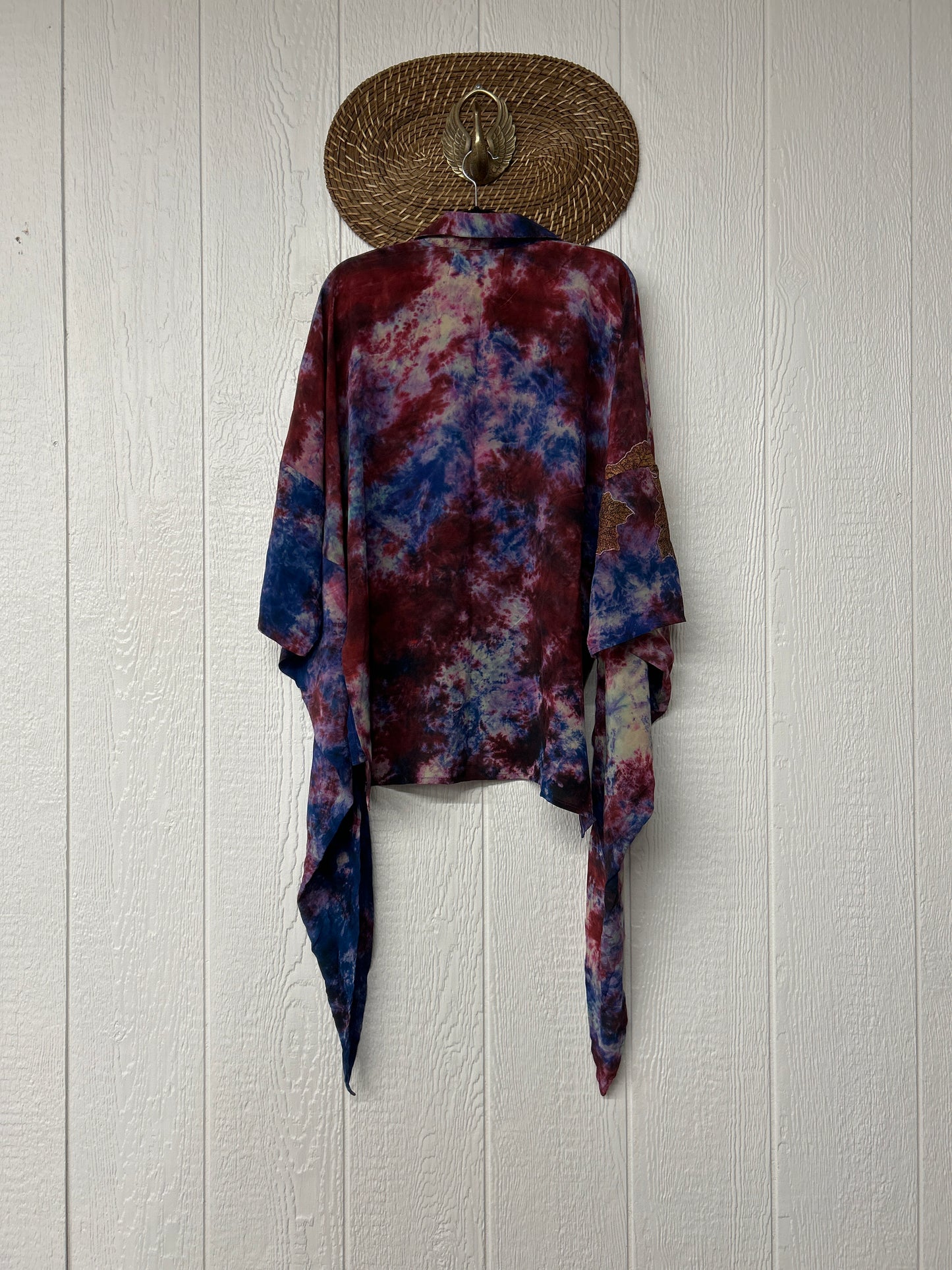 Crepe Sari Summer Nirvana Button Down 0626 081