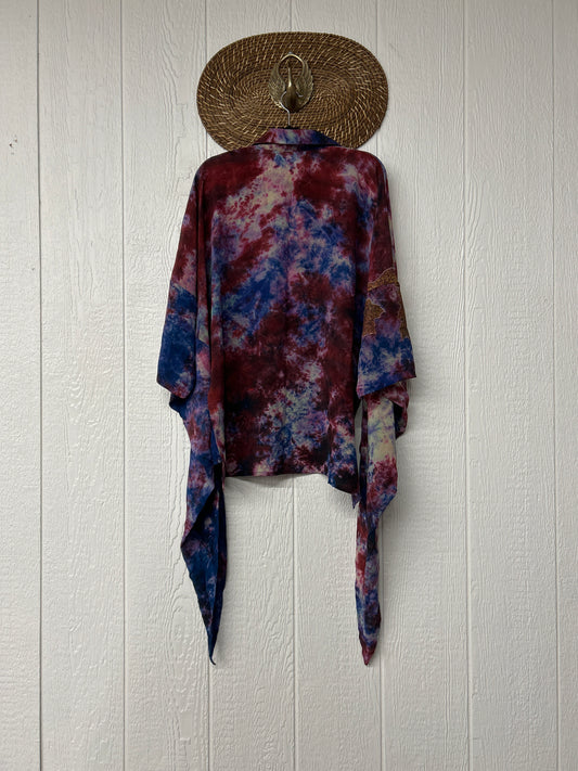 Crepe Sari Summer Nirvana Button Down 0626 081