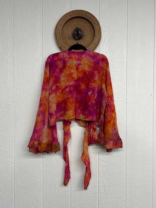 Crepe Sari Zeppelin Crop Shrug 0426 172
