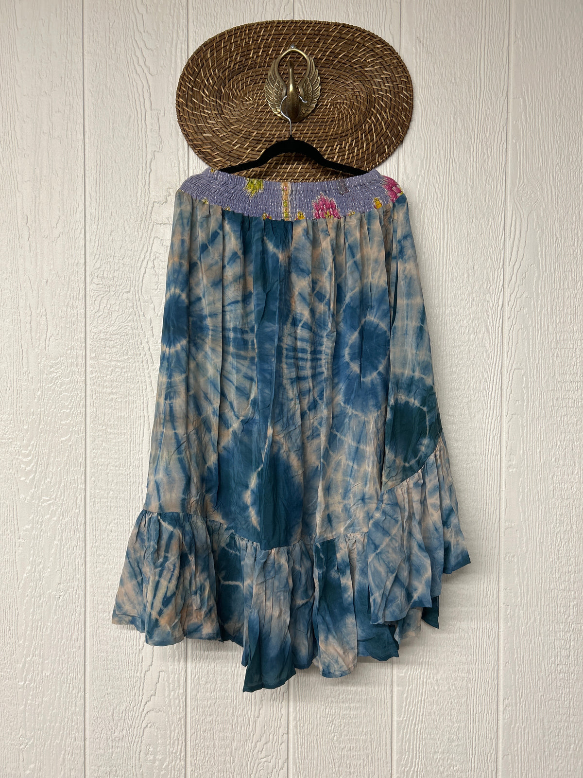 Crepe Sari Dahlia Skirt 1026 036