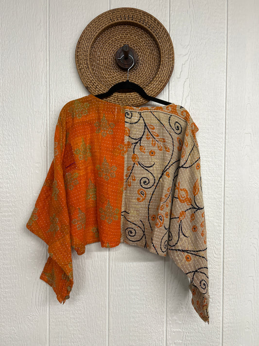 Pareo Kantha In Bloom Cropped Pullover 0326 127