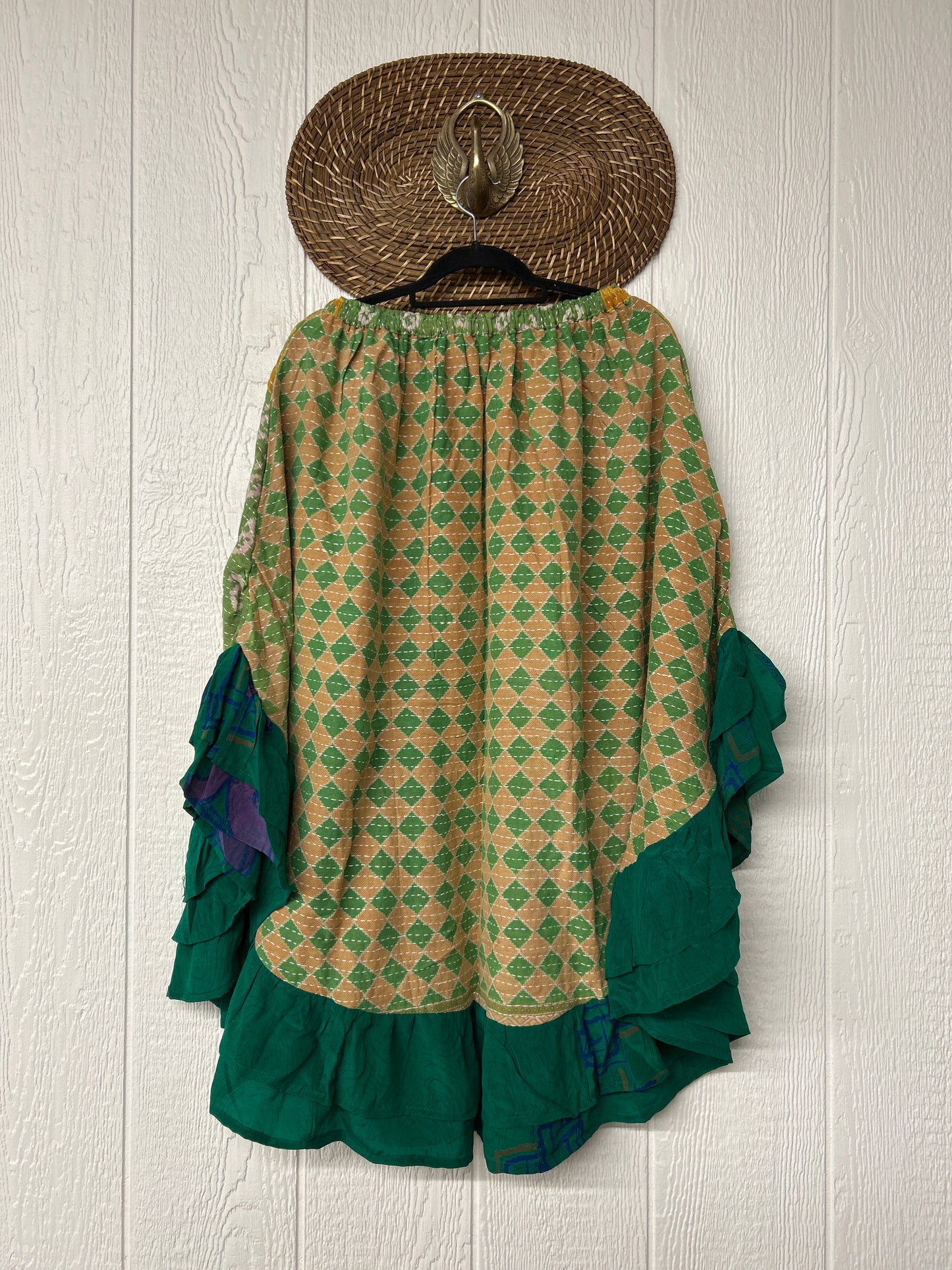 Pareo Kantha Wild Rose Skirt 0426 045